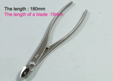 Kìm cạp xéo cắt cành đầu tròn loại nhỏ, thép không rỉ (KANESHIN), dài 180mm / Weight 305g